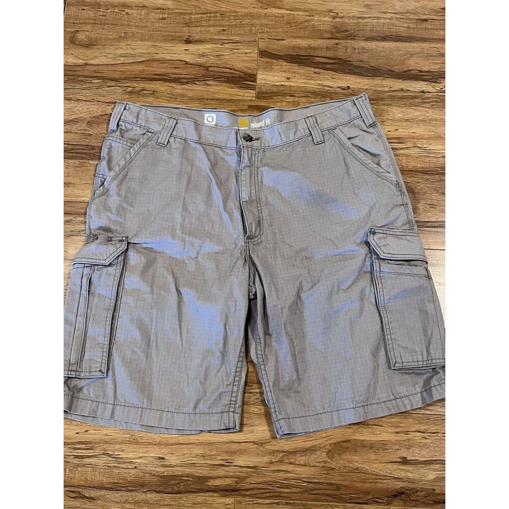 Carhartt Shorts Mens 40 Beige Cargo Force Relaxed Rugged Ripstop Utility Work